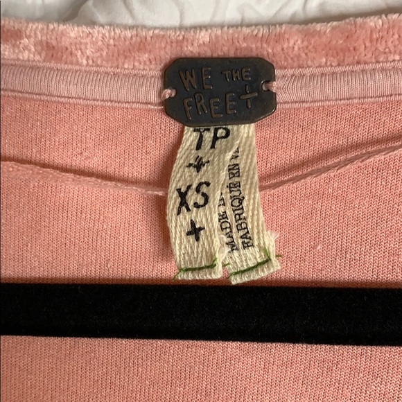 Free People The Luxe Crushed Velvet Hi-Lo Tee - Picture 5 of 6